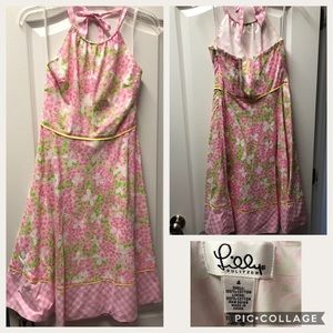 Lilly Pulitzer halter dress, size 4.